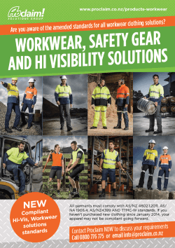 Workwear, Safety Gear and Hi Visibility Solutions